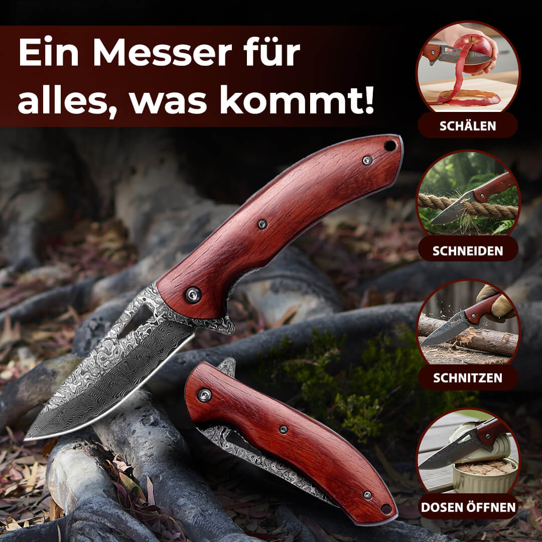 3-teiliges Premium Taschenmesser-Set aus Damaststahl - Image 10