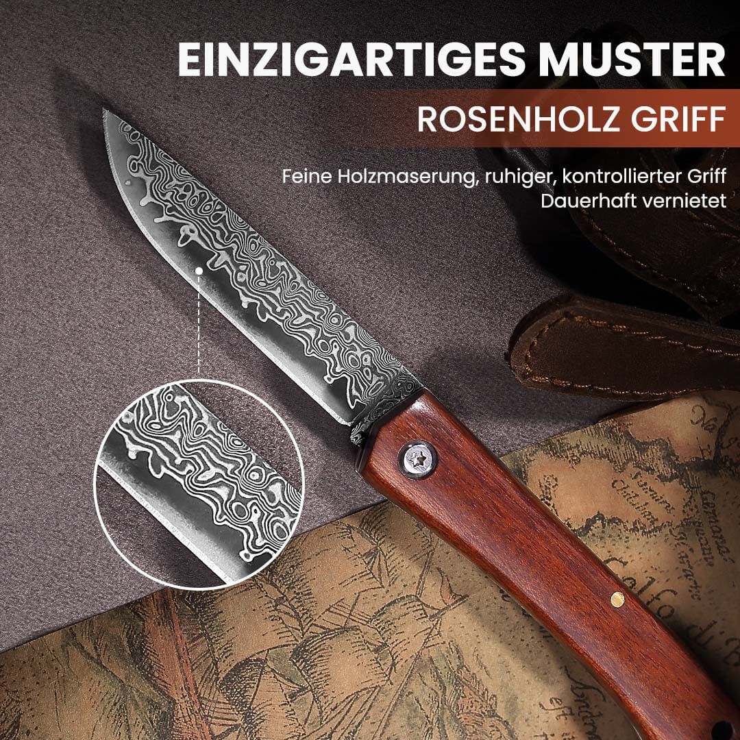3-teiliges Premium Taschenmesser-Set aus Damaststahl - Image 7