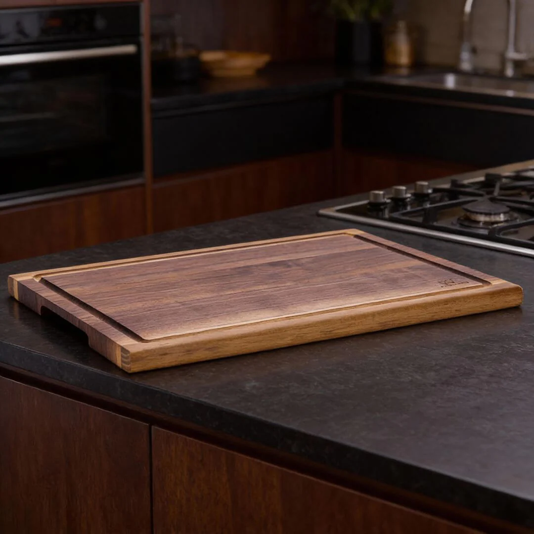 Premium Gourmet-Set: Handgeschmiedetes Damast Gyuto & Mizo Edelholz-Schneidebrett - Image 3