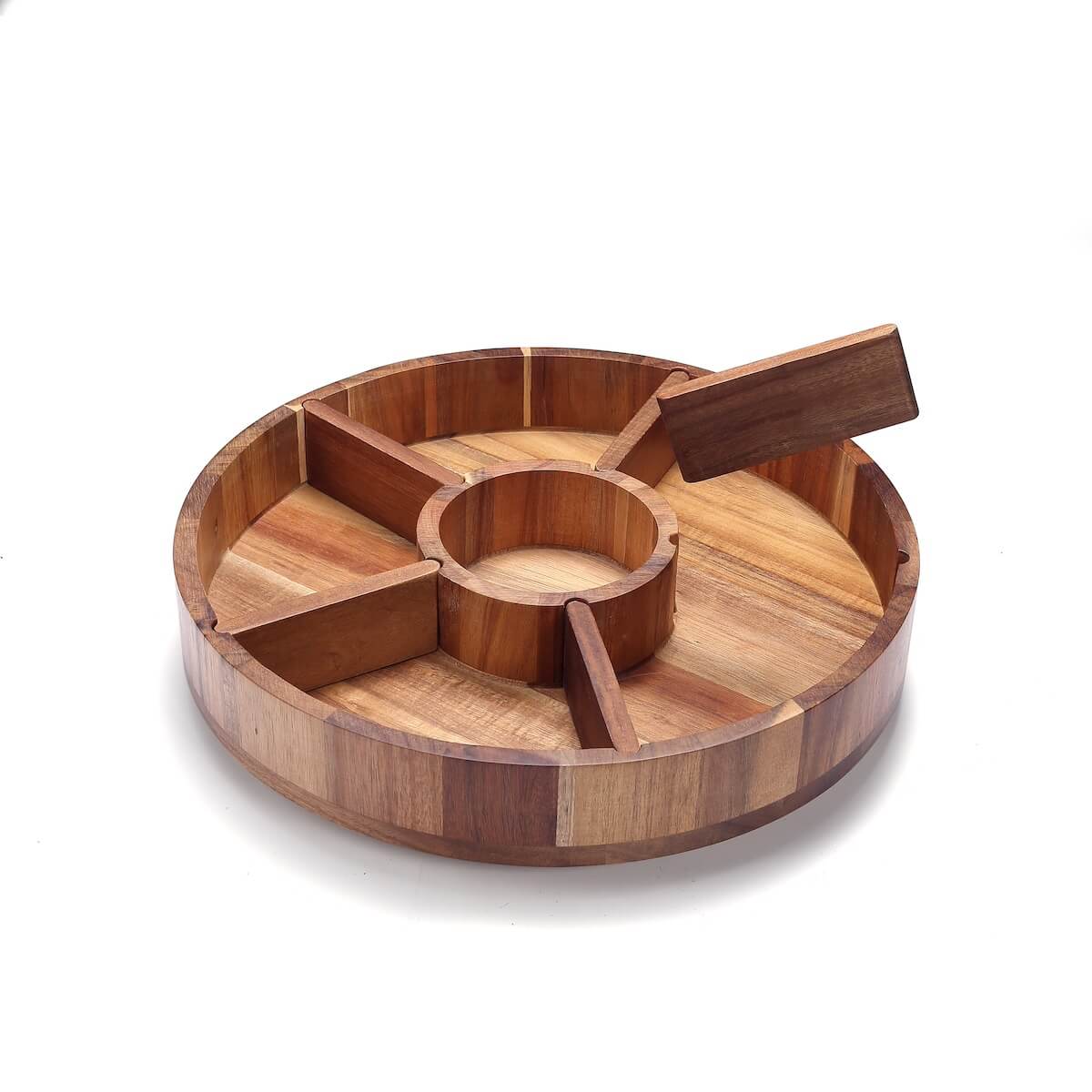 Drehbare Servierplatte aus Holz - Image 2