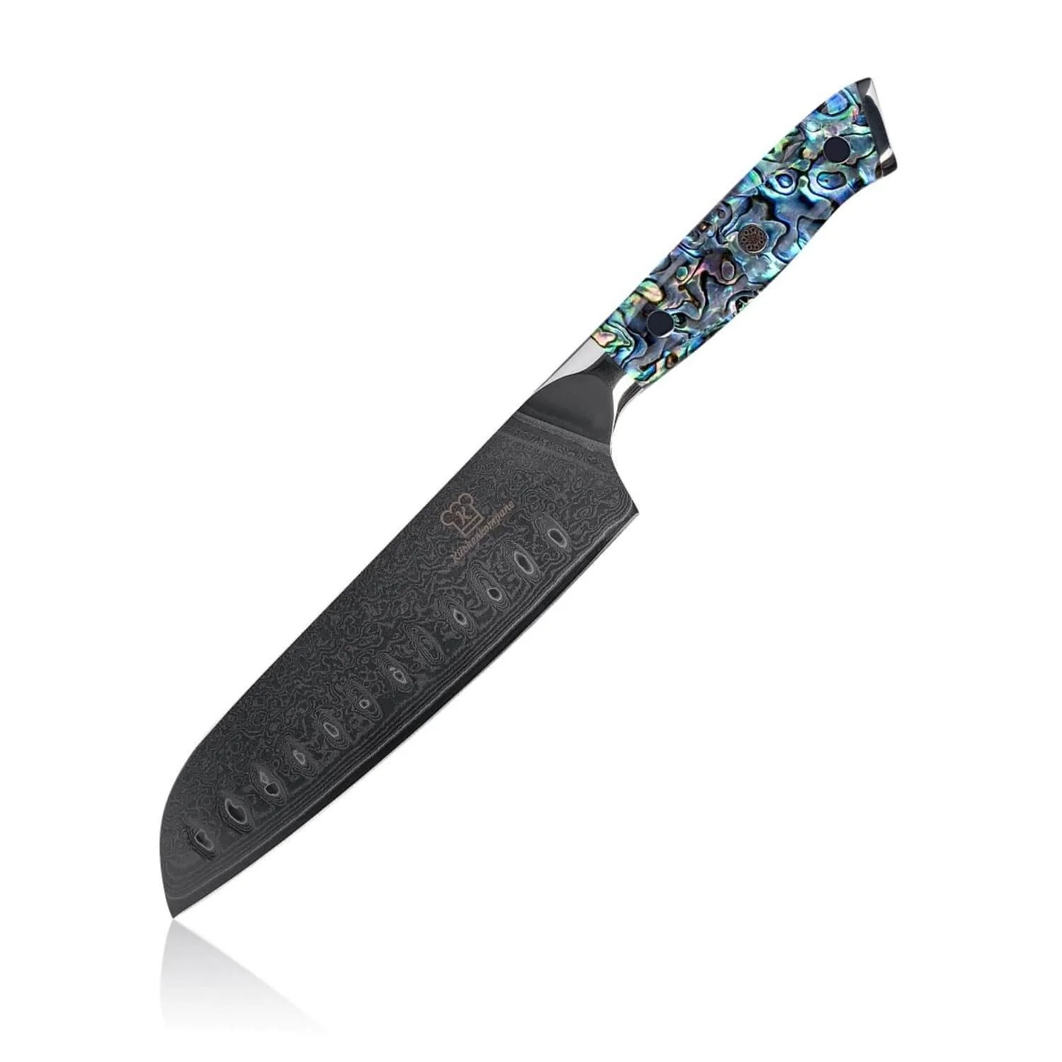 Sheru Santoku Damastmesser - Image 8